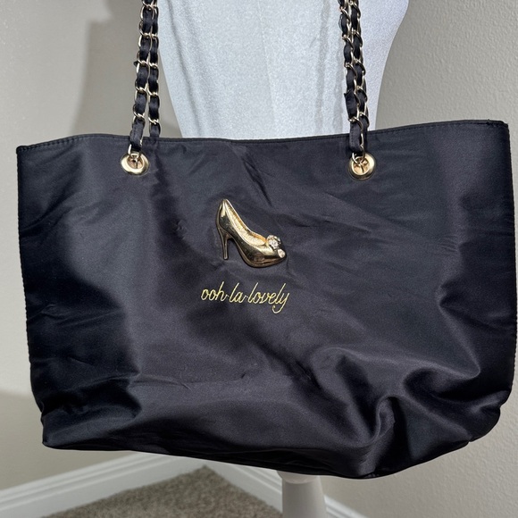 DSW Black Tote with Gold Accents - Picture 2 of 13